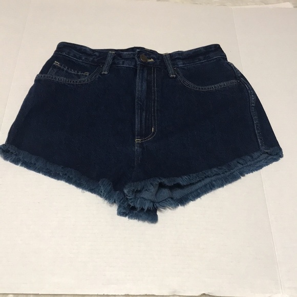 𝅺Lee High Rise Frayed Hem Jean Shorts 28 - Picture 12 of 12